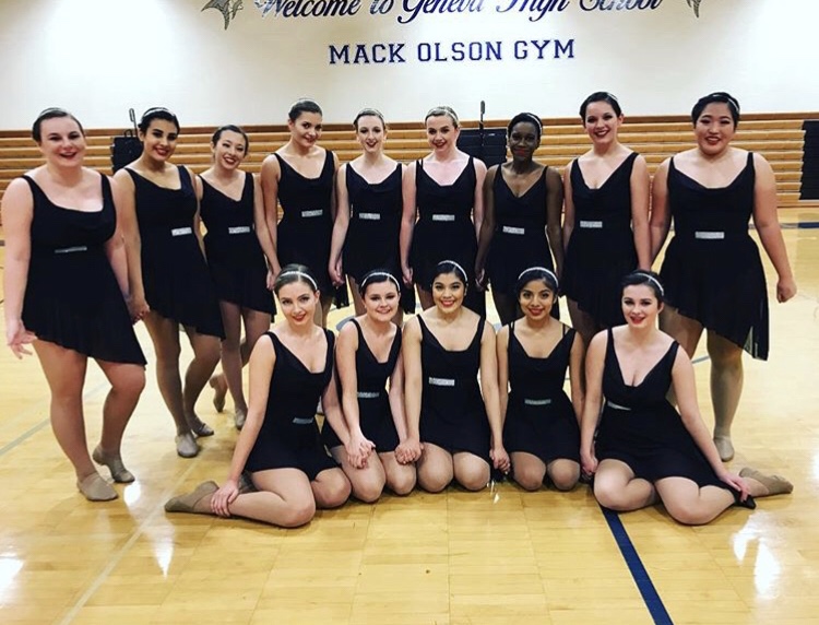 SICP 2017-2018 Dance Team in before their sectional performance.I 