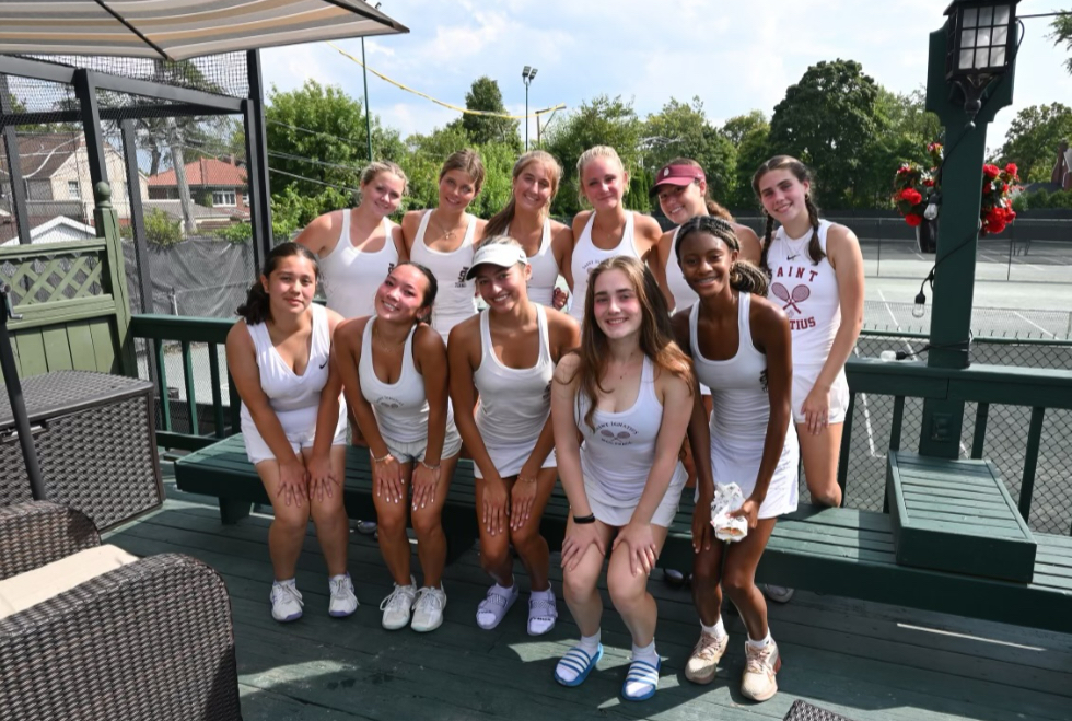 Saint Ignatius girls tennis team. 